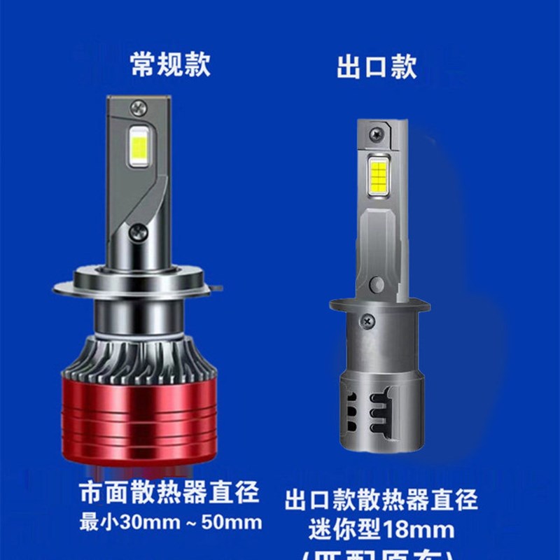 耀隆 博越 隆越 微卡 三轮车改装强光led远光近光超高亮前大灯泡