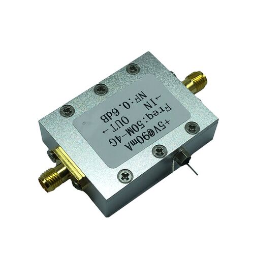超低噪声NF=0.6dB 高线性 0.05-4G宽带放大 LNA 输入低至射频开关