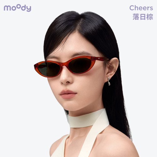 moody板材猫眼墨镜时尚太阳镜防紫外遮阳镜高清镜片沉醉Cheers
