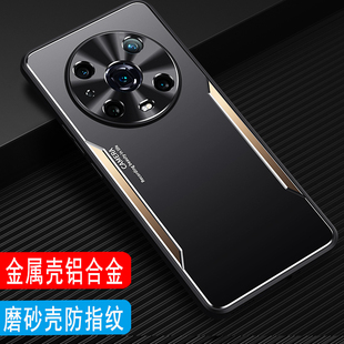 适用于荣耀magic4手机壳金属壳镜头保护套荣耀magic4Pro外壳LGE-AN00全包软硅胶套磨砂壳铝合金防摔商务男款