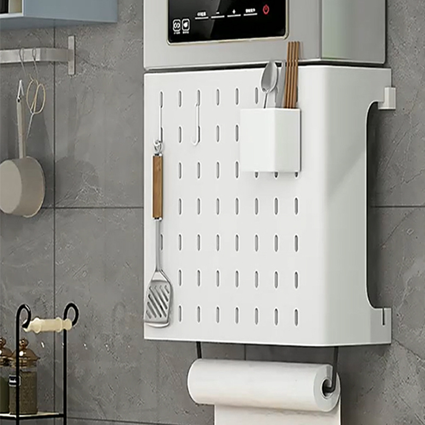 厨房置物架燃气热水器遮挡罩