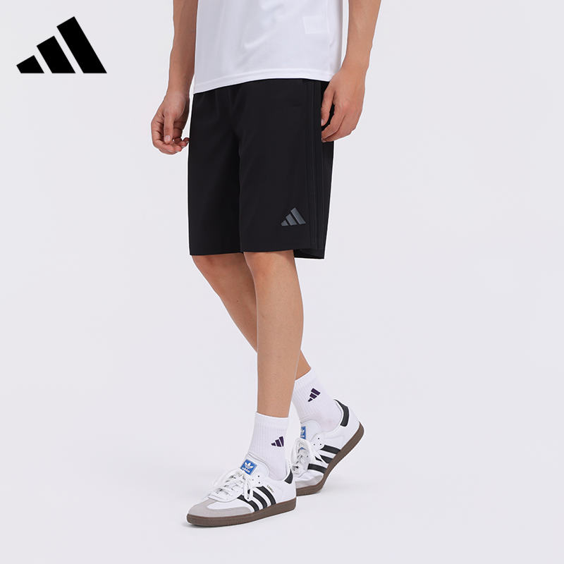 Adidas/阿迪达斯短裤男款夏休闲运动裤健身透气宽松五分裤外穿