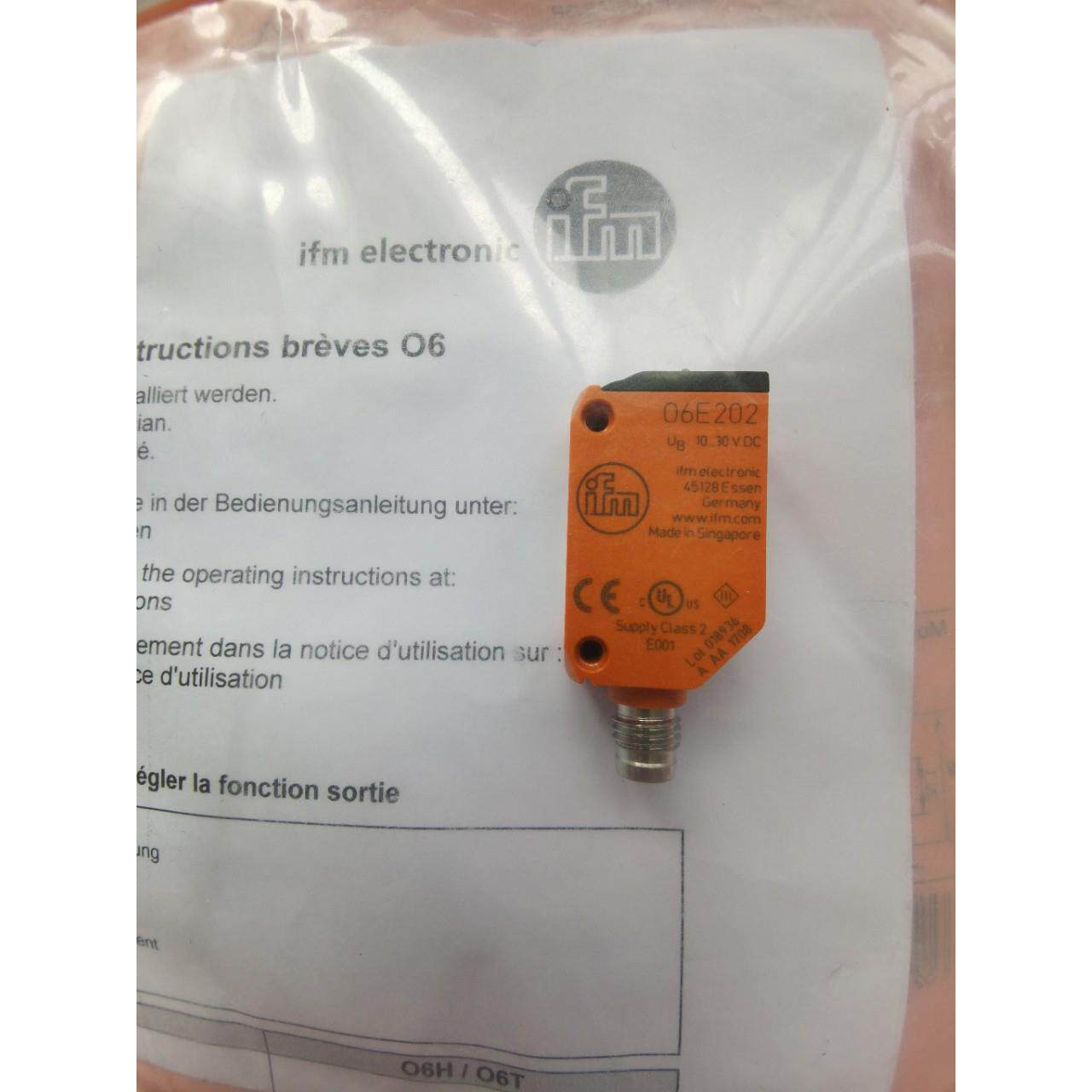 光电开关 O6E202 O6E-FLK G/AS/3P