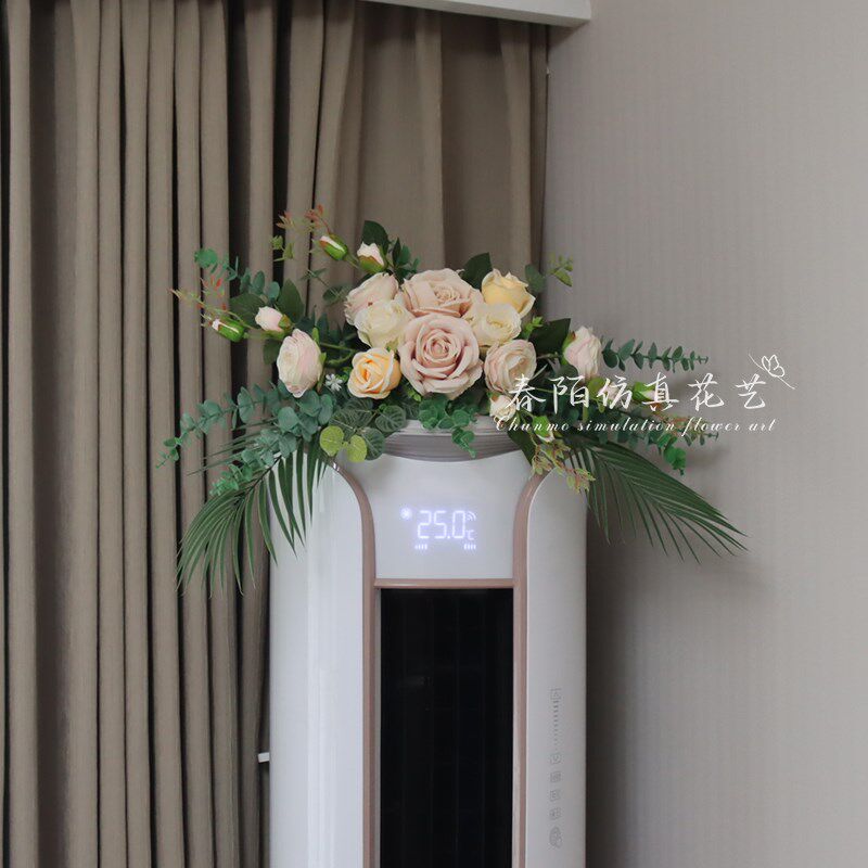 面植假花摆设客厅电视背景空绿壁挂花艺墙调柜机顶摆放装饰仿真花