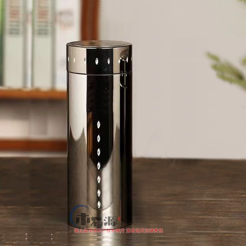 正宗木鱼石内胆杯子高级时尚水杯茶杯密封便携直筒隔热杯非紫砂