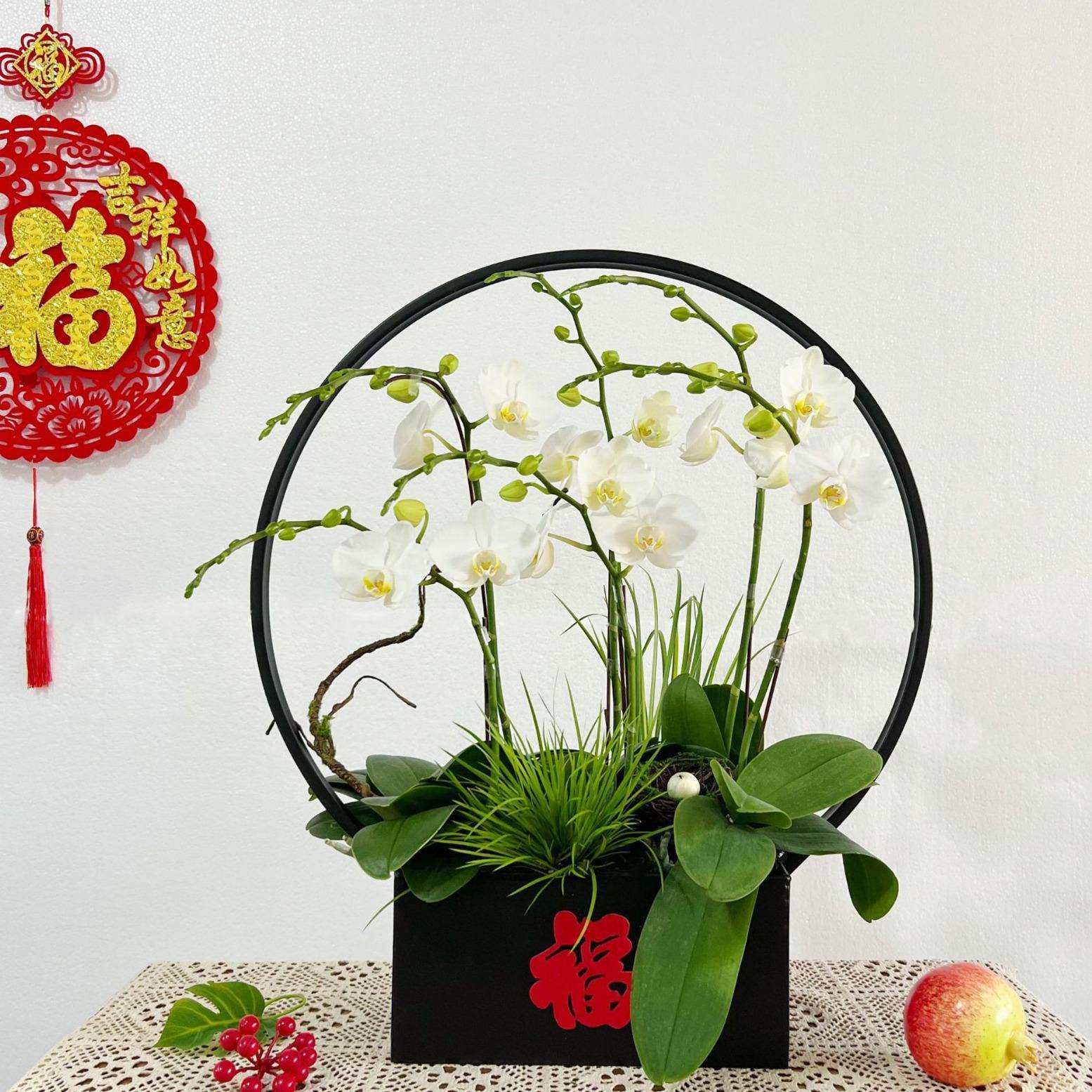 新中式蝴蝶兰花盆冬青年宵花插花器花篮金属福桶桌面玄关摆件,模玩/动漫/周边/娃圈三坑/桌游,模型制作工具/辅料耗材,淘宝优惠券,粉丝福利购,淘宝优惠卷