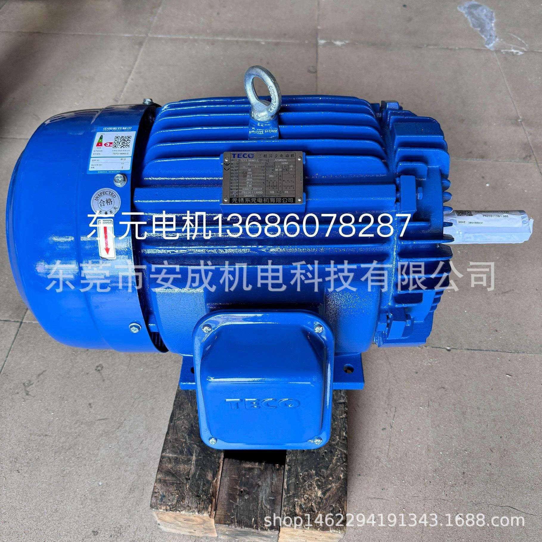 无锡东元电机TECO三相马达TEF3160M1-215HP2PAEMB3N