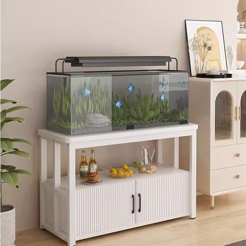 鱼缸底柜家用客厅鱼缸架子水族箱承重金属鱼缸底座柜子多层置物架