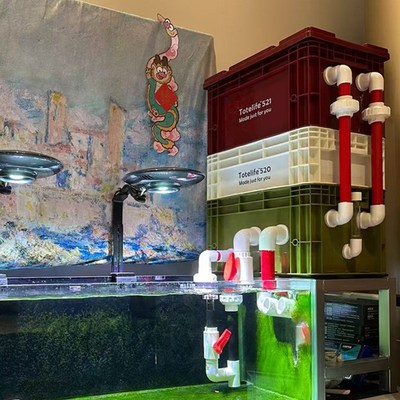 周转箱过滤内置水泵工业风滴流盒大号鱼缸鱼池外置水循环系统定制