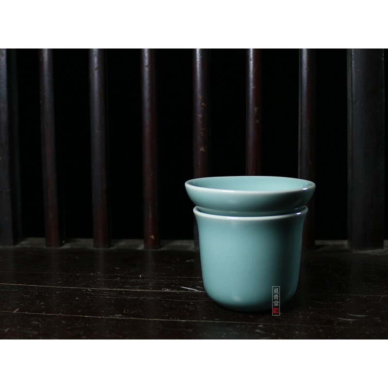 龙泉青瓷精品茶滤茶漏功夫家用茶具泡茶过滤器陶瓷茶滤托茶零配件