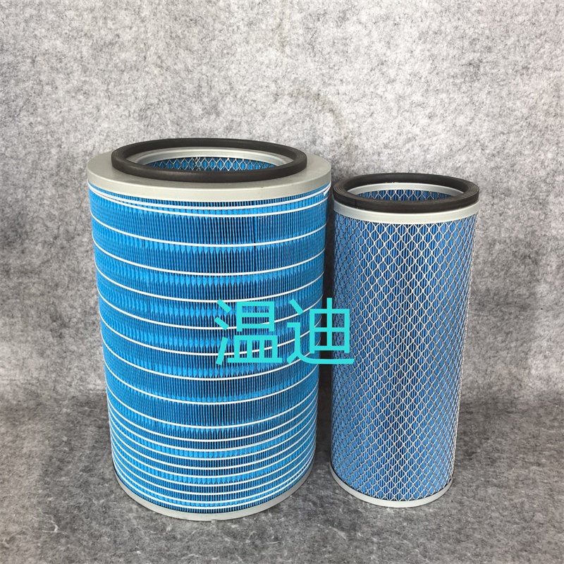 K2839空气滤芯2840东风御虎三一重工搅拌车日野泵车吊车空滤清器