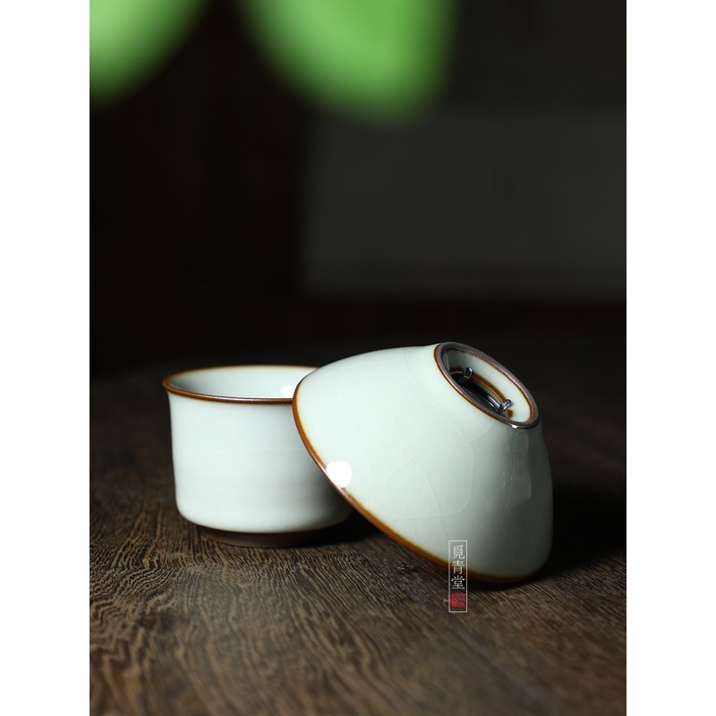 龙泉青瓷铁骨王文白釉茶漏过滤器泡茶过滤网功夫茶道零配件隔茶叶