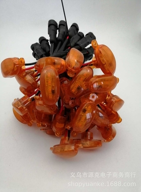 F150猛禽中网前脸琥珀色LED小黄灯警示灯示宽轮眉灯装饰灯