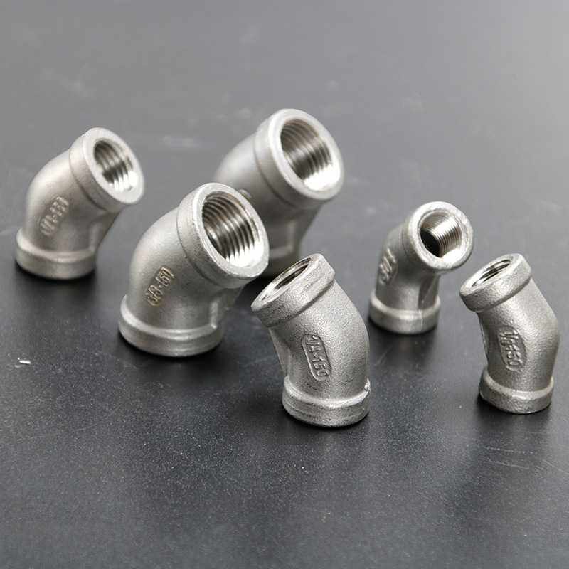 304不锈钢丝扣弯头NPT45度304丝扣弯消防双内牙螺纹接头水暖配件,五金/工具,机械喷嘴,淘宝优惠券,粉丝福利购,淘宝优惠卷