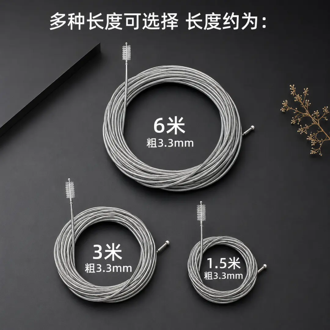 空调排水管疏通器通空调神器排水孔管道漏水疏通管水管清理刷L