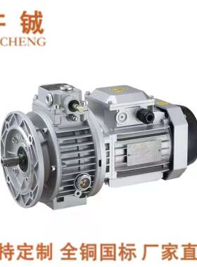 JW7134-750W齿轮减速电机铝壳方筒直流减速电机微型调速减速电机