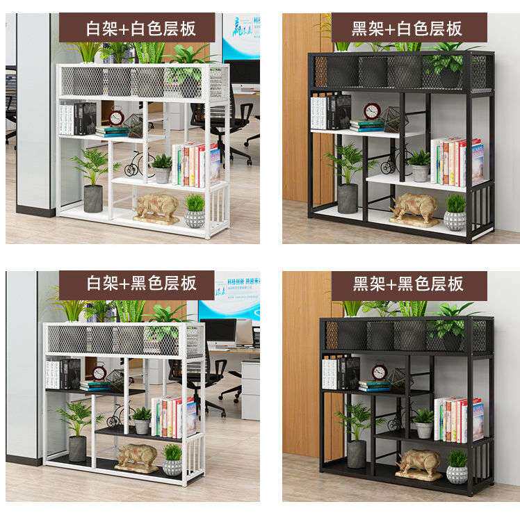 玄关隔断置物架铁艺办公室书架展示架落地花架子火锅店餐厅网红