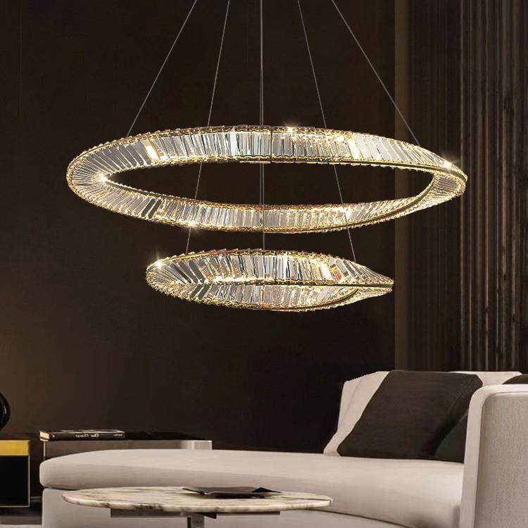 后现代轻奢水晶吊灯设计师款意式简约大气卧室餐厅环形客厅吊灯具,模玩/动漫/周边/娃圈三坑/桌游,模型制作工具/辅料耗材,淘宝优惠券,粉丝福利购,淘宝优惠卷