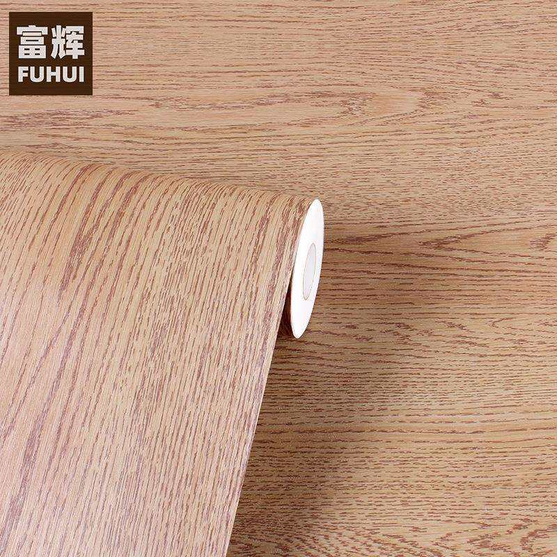 加厚木纹墙纸复古防水加厚水曲柳木贴纸自粘家具翻新纸电脑桌窗框