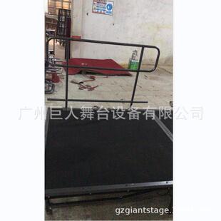 带护栏铁质折叠舞台1.22*2.44m活动舞台红色地毯舞台