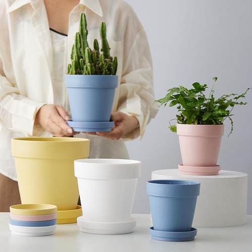 四季花盆家居装饰加厚塑料花盆控根花盆蔬菜种植阳台桌面盆