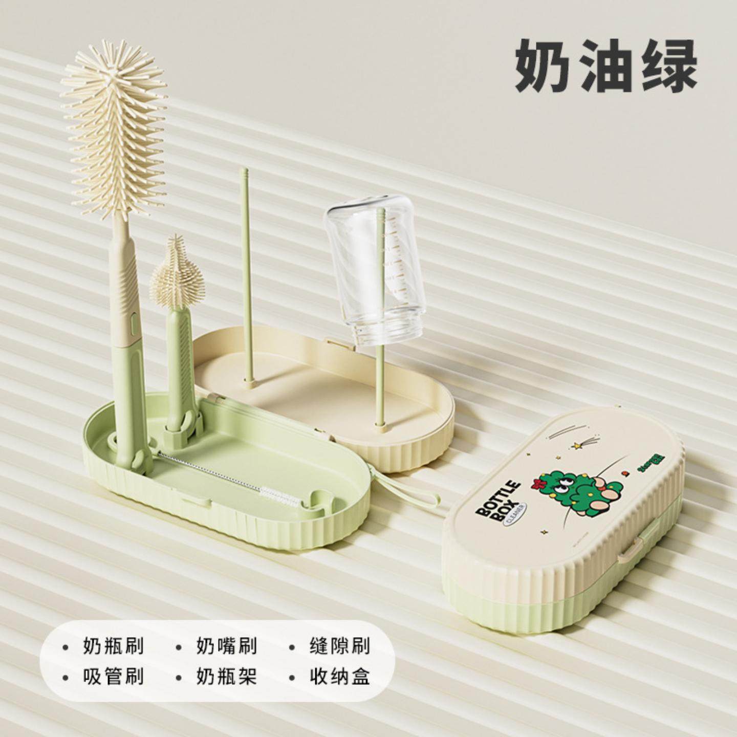 六合一硅胶奶瓶刷奶嘴刷婴儿洗奶瓶水杯容器清洁杯刷可沥水,婴童用品,奶瓶刷/奶嘴刷,淘宝优惠券,粉丝福利购,淘宝优惠卷