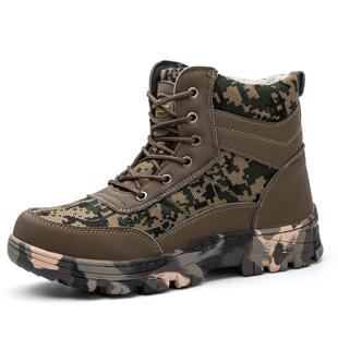 男款 工作鞋 冬季 防臭耐磨棉鞋 钢头加绒防水防砸防刺穿防护鞋 劳保鞋