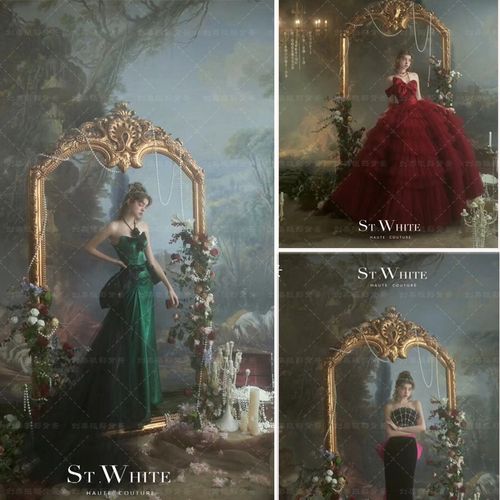 影楼古典油画拍照背景布婚纱油画背景写真室内婚纱复古油画背景布