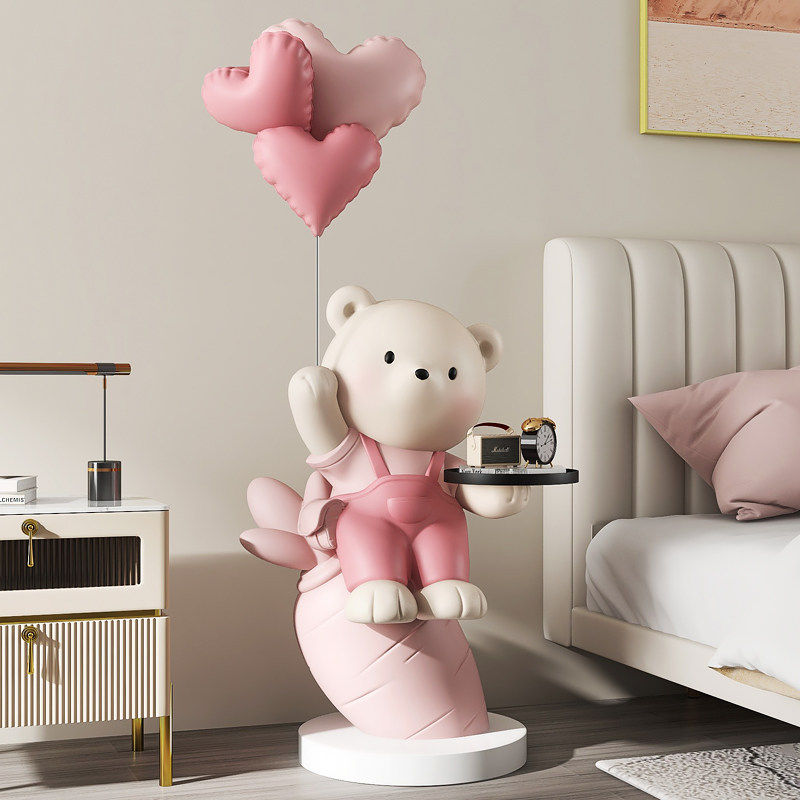 大型熊客厅落地摆件家居饰品电视柜沙发旁托盘床头柜乔迁新居礼品,家居饰品,落地摆件,淘宝优惠券,粉丝福利购,淘宝优惠卷