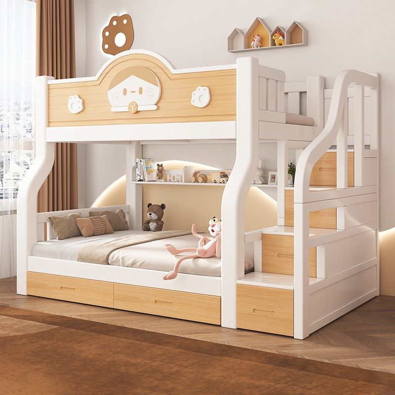 上下床全实木卡通儿童床双层床小户型多功能木床实木高低床子母床,住宅家具,高低/子母床,淘宝优惠券,粉丝福利购,淘宝优惠卷