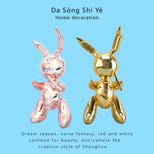 jeffknoons杰夫昆斯气球兔摆件工艺品家居装饰艺术品雕塑礼品装饰