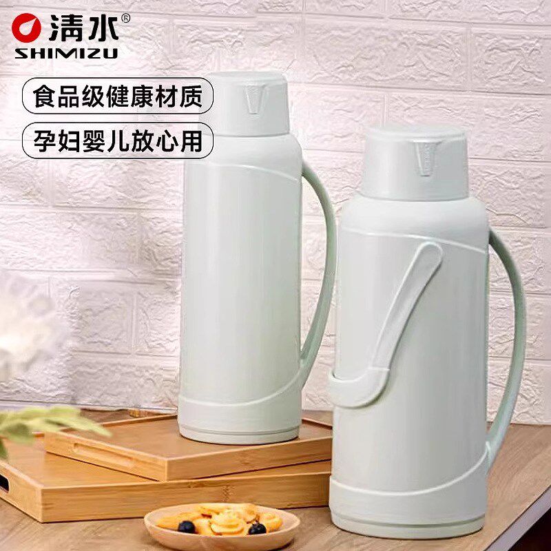 清水热水瓶家用保温壶玻璃内胆暖壶大容量老式办公宿舍开水瓶1261