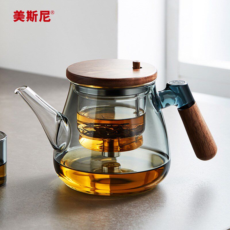 美斯尼玻璃飘逸杯泡茶壶茶水分离壶全玻璃内胆泡茶器家用功夫茶具