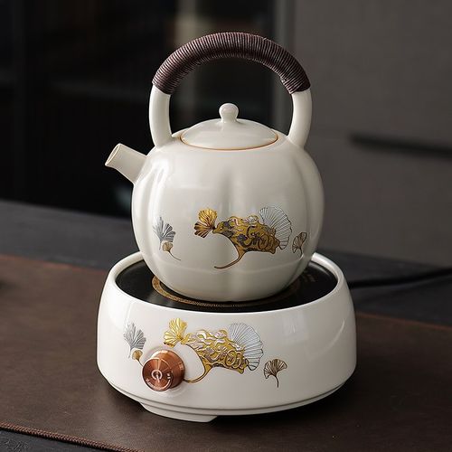 电陶炉苏打釉陶壶家用煮茶壶烧水壶泡茶煮茶炉明火炉提梁壶侧把壶