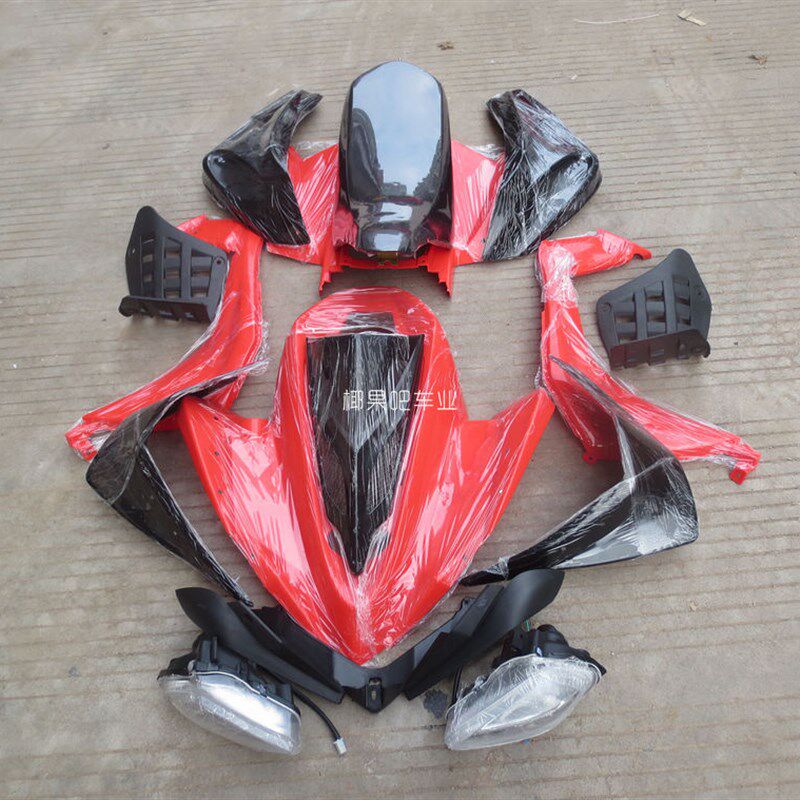 四轮越野摩托车配件 F1大火星沙滩车外壳 塑料件 带大灯坐垫