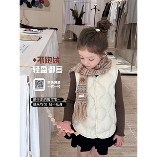 BEIFU贝芙韩国童装 儿童成人亲子款轻薄内胆羽绒服女童保暖马甲冬