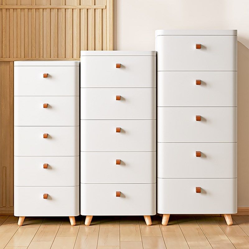 抽屉式收纳柜客厅置物架多层家用塑料整理储物柜子日式床头柜夹缝