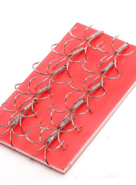 五本钩 防挂底鱼钩套装串钩倒刺五爪钩 锚钩 爆炸钩 丸世鱼钩24号