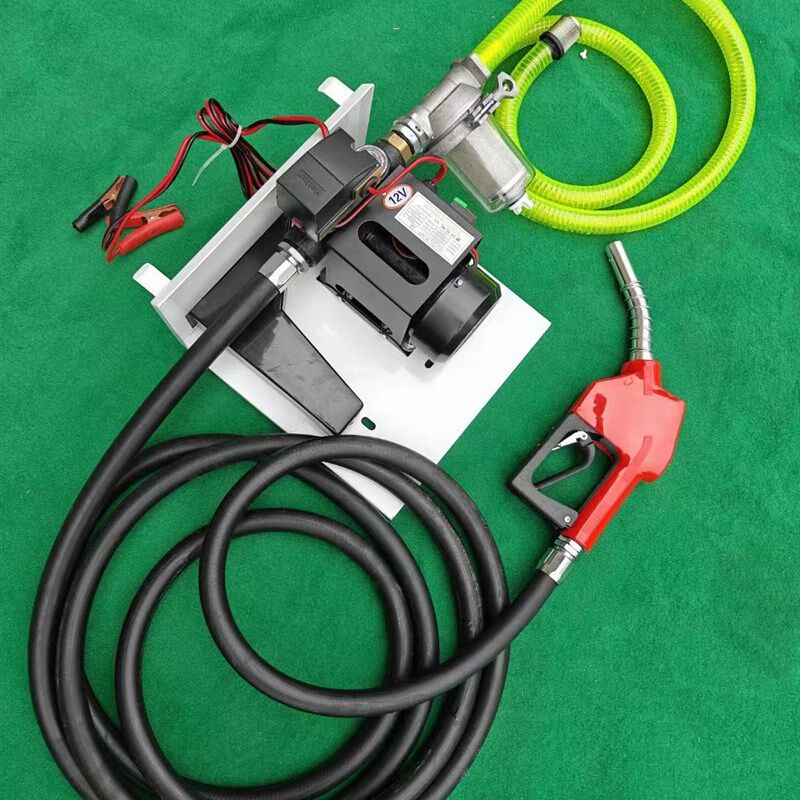 柴油电动抽油泵12V24V220伏全自动大功率加油枪挂式计量加油机