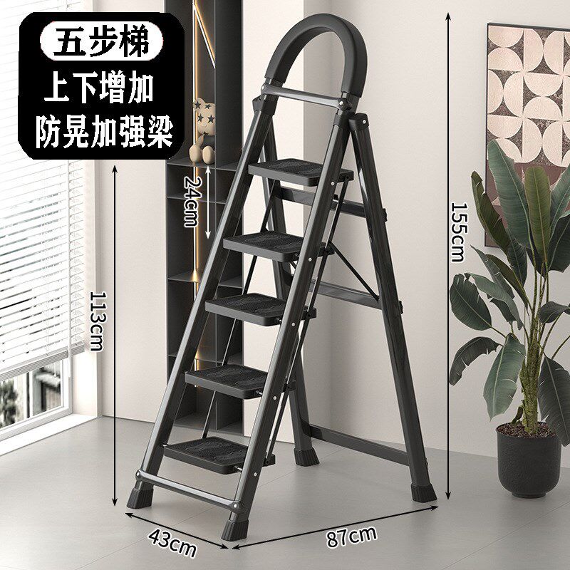 E活动架梯家用折叠梯子两用取货梯凳伸缩花架梯仓库爬梯隔楼爬梯Y