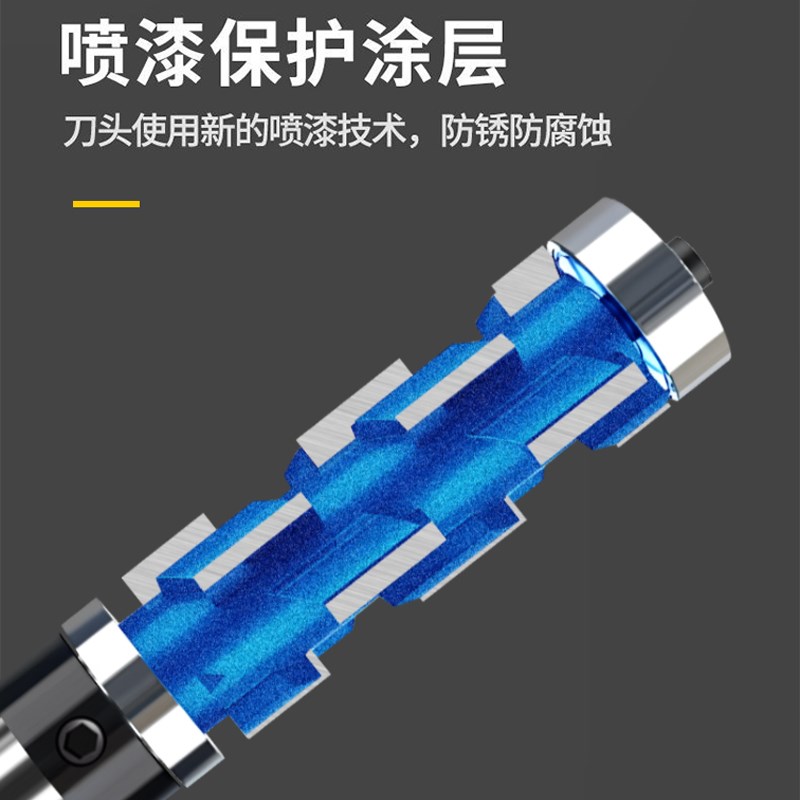 加长木工修边刀双轴承螺旋修边刀仿型上下轴承螺旋铣刀雕刻机刀头