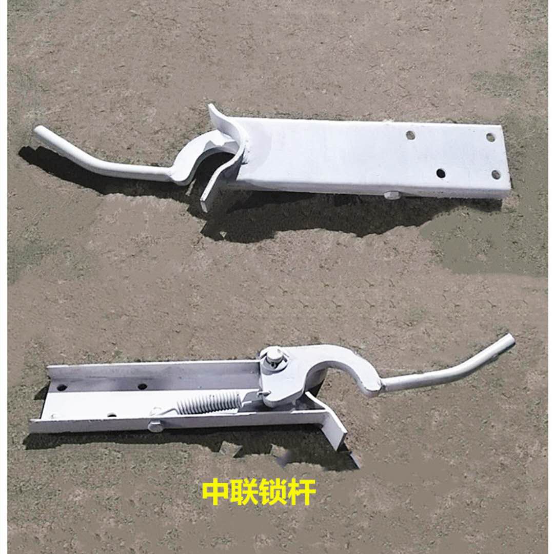 通件搅拌车配用伸凝升降固定杆水泥混缩土罐放料斗手摇杆锁紧机构