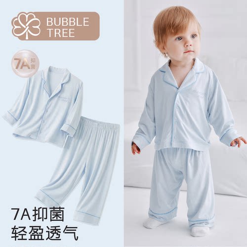bubbletre新生儿家居服分体新款