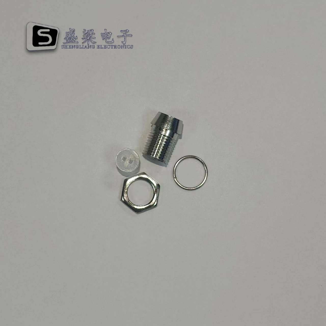 发光管座F3/F5/LED灯座锌合金金属座二极直径3/5MM二极管耐高温