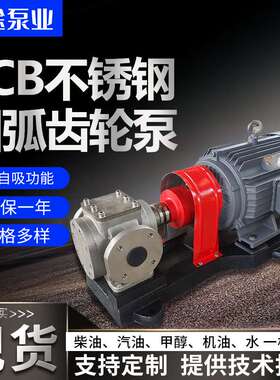 YCB圆弧齿轮泵现货供应304不锈钢齿轮泵 压力泵 电动增压燃油泵