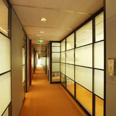 生产厂家供应常州办公室客厅玻璃隔断双层百叶铝合金屏风高隔断墙