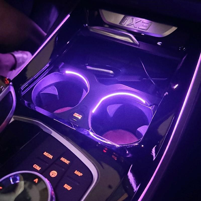 适用于宝马ix3/i3/3系/X3/X4内饰改装原厂水杯架灯氛围灯用品装饰