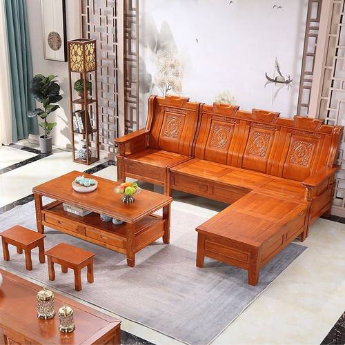 新直供中式实木沙发客厅冬夏两用明清古典红椿木仿古沙发小户型