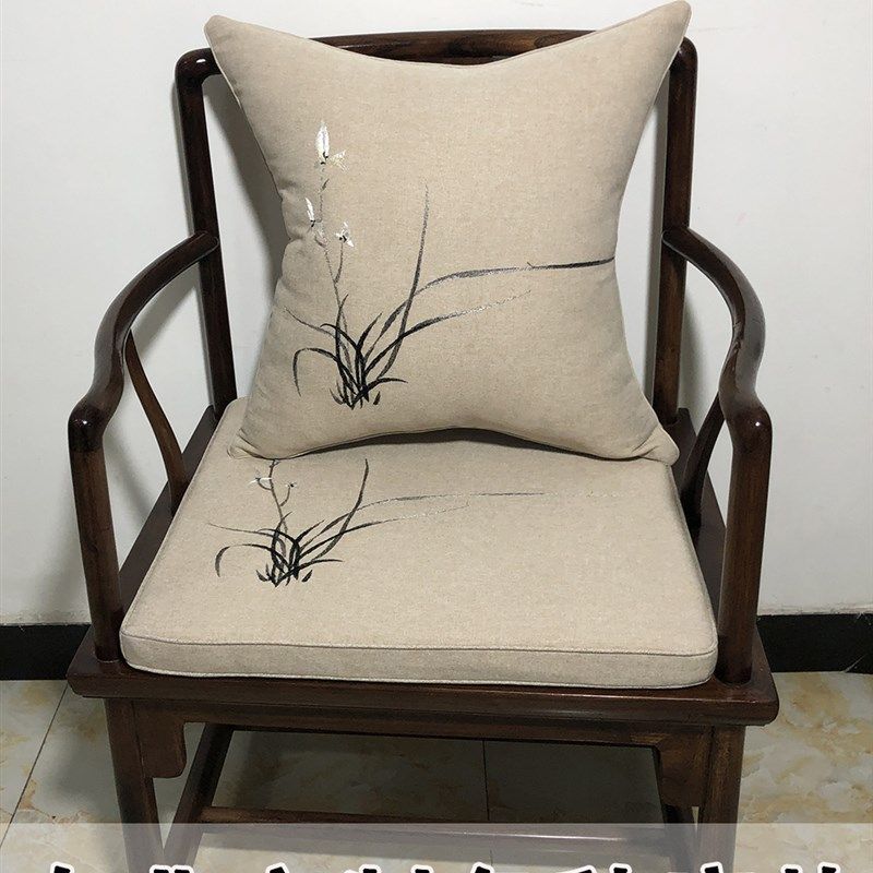 定制定做中式椅垫坐垫棕垫红木沙发圈椅太师椅椅子刺绣防滑可拆洗,居家布艺,椅垫,淘宝优惠券,粉丝福利购,淘宝优惠卷