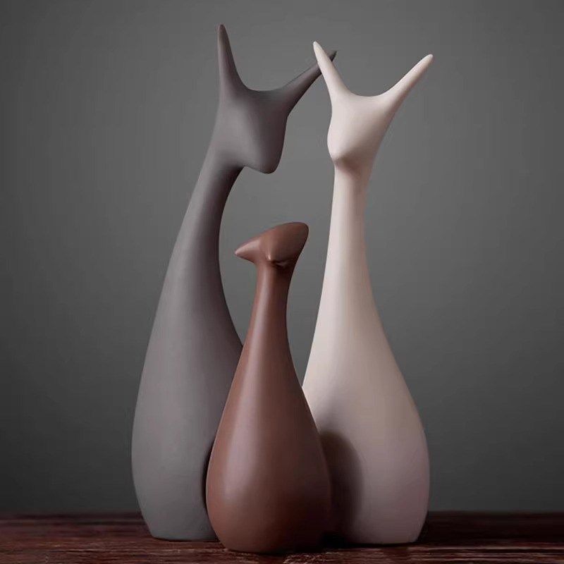 高级感艺术小摆件客厅电视酒柜装饰品玄关书柜橱柜家居工艺品套装